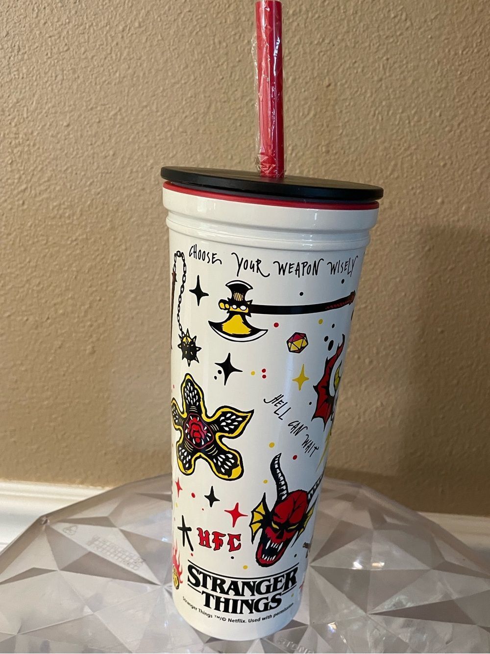 Stranger Things Netflix Zak 23 Ounce Metal Tumbler NWT